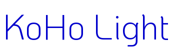 KoHo Light 字体